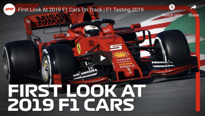 Video: First look at 2019’s F1 cars on track | Professional Motorsport ...